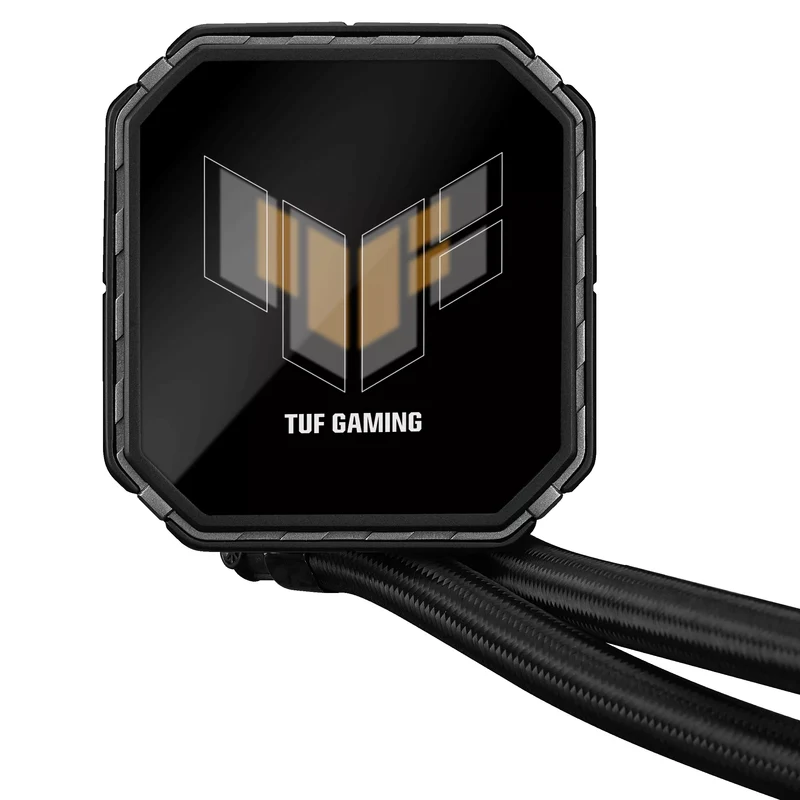 ASUS TUF Gaming LC III 360 ARGB LCD CPU Liquid Cooler with Pre-Installed & Integrated Triple Fans (Black, White)
