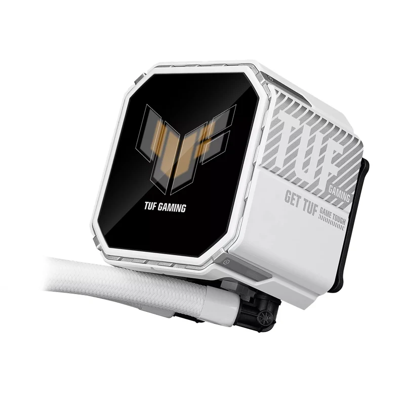 ASUS TUF Gaming LC III 360 ARGB LCD CPU Liquid Cooler with Pre-Installed & Integrated Triple Fans (Black, White)