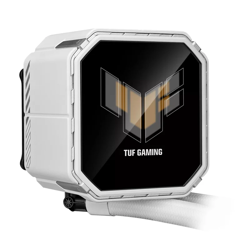 ASUS TUF Gaming LC III 360 ARGB LCD CPU Liquid Cooler with Pre-Installed & Integrated Triple Fans (Black, White)