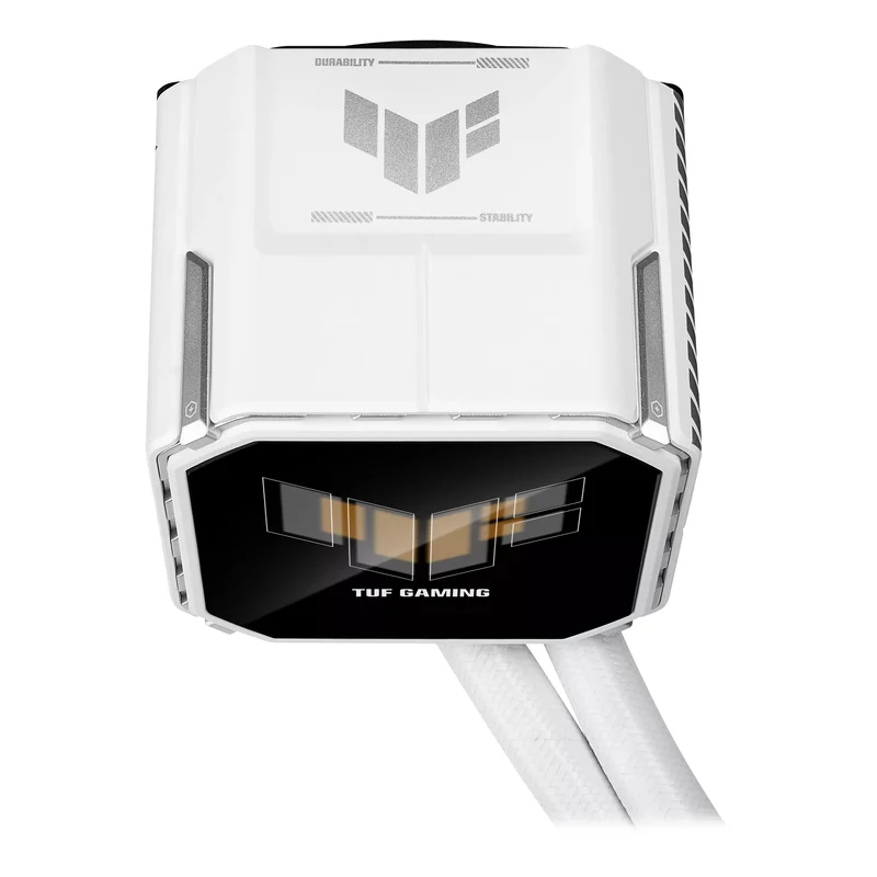 ASUS TUF Gaming LC III 360 ARGB LCD CPU Liquid Cooler with Pre-Installed & Integrated Triple Fans (Black, White)