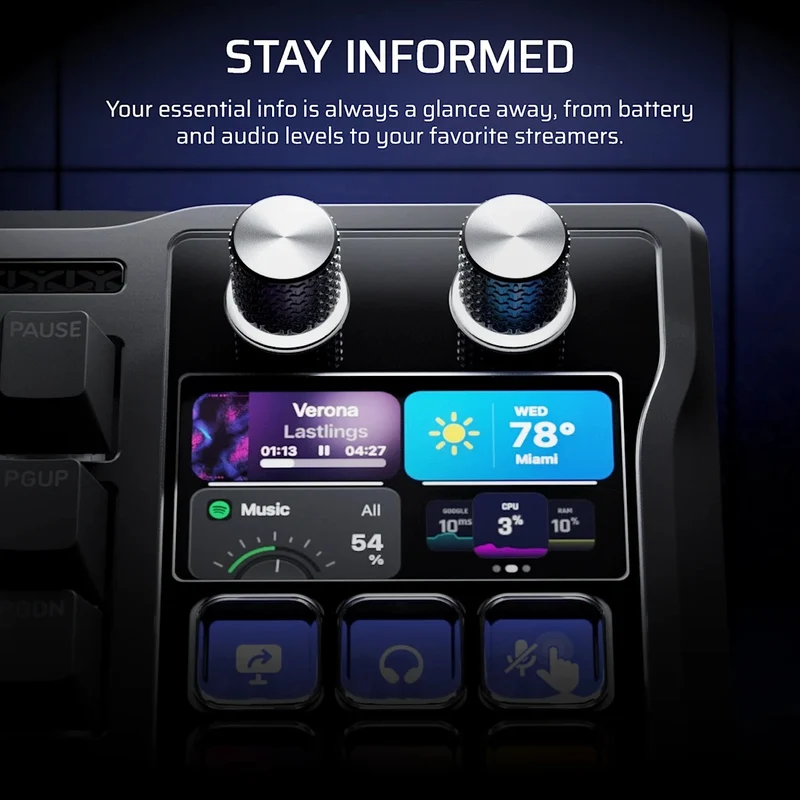 Corsair Galleon 100 SD Stream Deck-Integrated Full-Size Wired Mechanical Gaming Keyboard (Black) (CH-912A31I-NA)