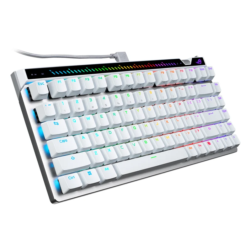 ASUS M705 ROG Falchion Ace 75HE 75% Wired Analog Gaming Keyboard (ROG HFX V2 Magnetic Switch, ROG HFX V2X Magnetic Switch) (White)