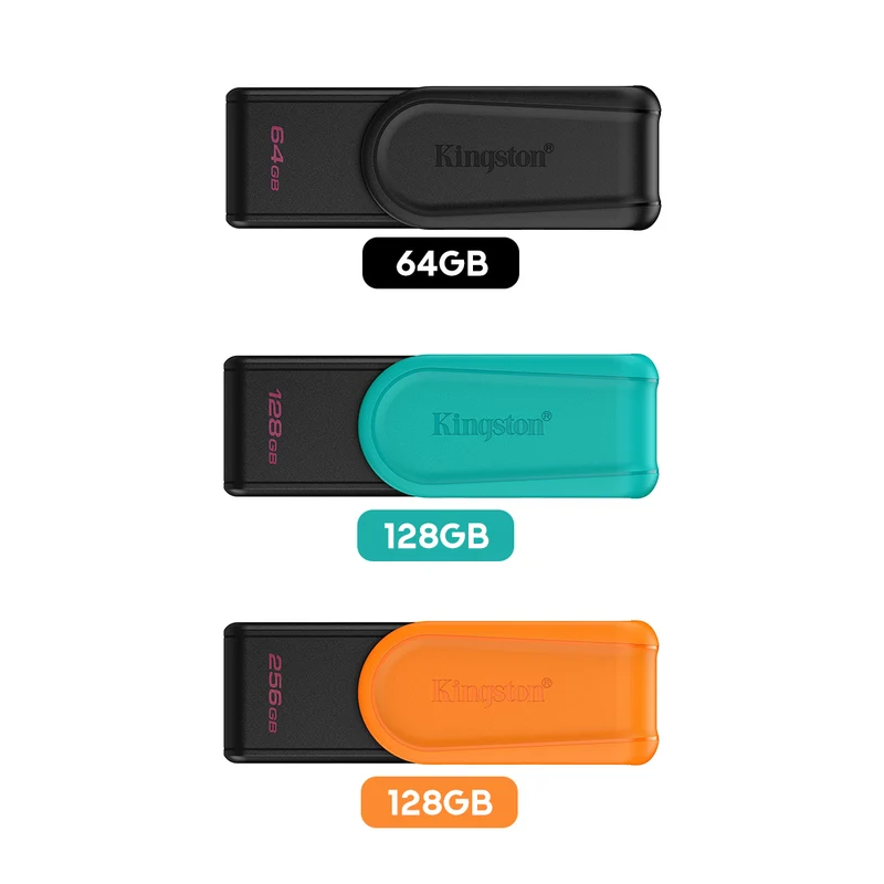 Kingston DataTraveler Exodia S USB 3.2 Type-A Flash Drive (64GB, 128GB, 256GB)