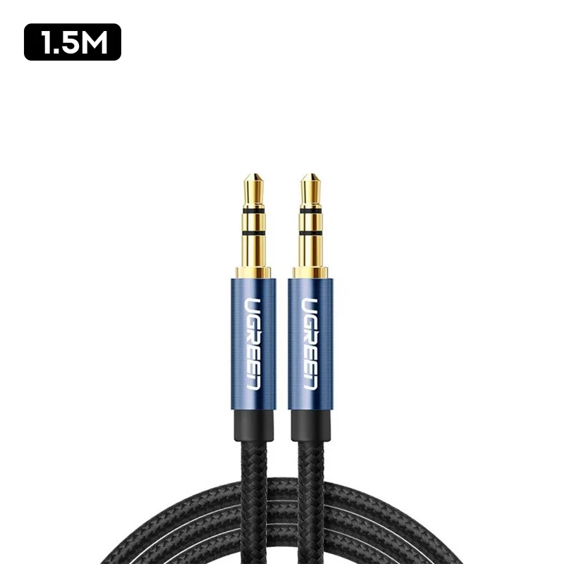 Ugreen 3.5mm Male to Male Round Cable - (1m, 1.5m, 2m, 3m)