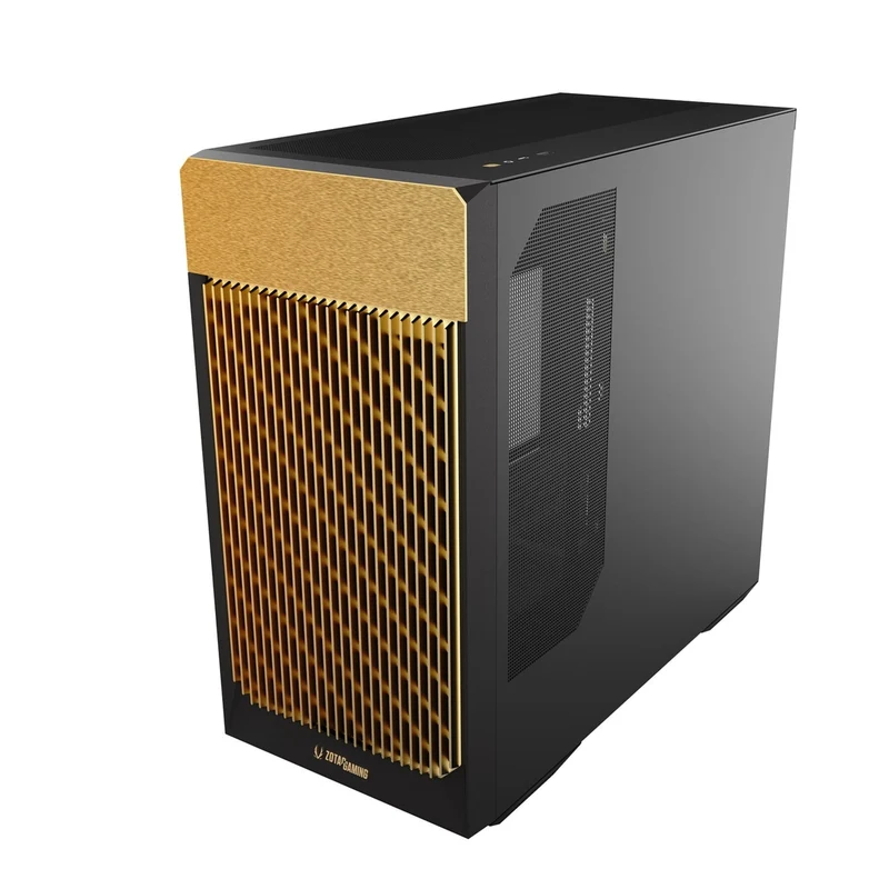 ZOTAC Alloy MATX Gaming PC Case (ZC-MAB3F-01) (Black/Gold, White/Silver)