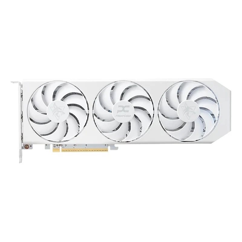 PowerColor Hellhound AMD Radeon RX 9060 XT 16GB GDDR6 Graphics Card (Spectral White) (RX9060XT 16G-L/OC/WHITE)