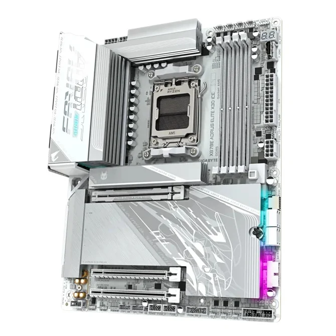 Gigabyte X870E Aorus Elite X3D Ice DDR5 AMD Gaming Motherboard