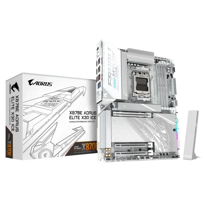 Gigabyte X870E Aorus Elite X3D Ice DDR5 AMD Gaming Motherboard