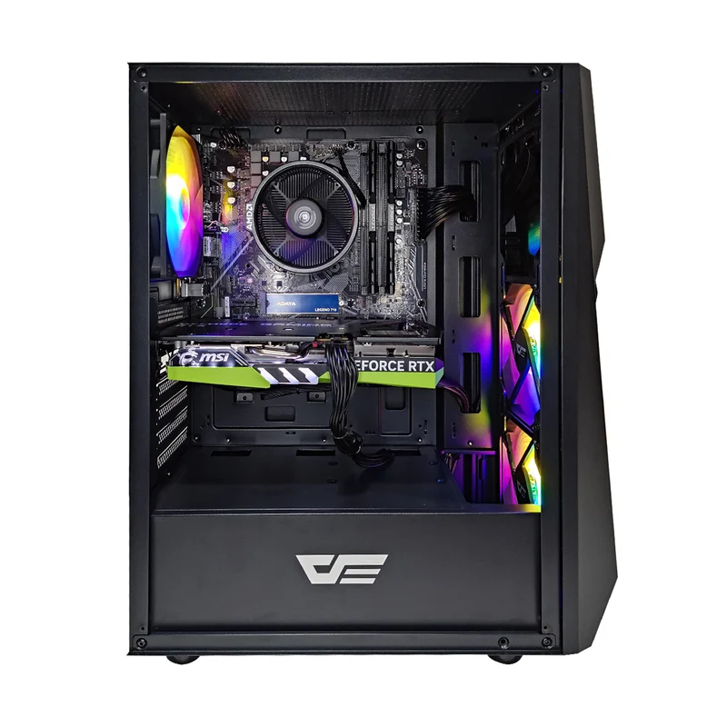 Alpha DK150 Black Desktop Gaming PC | AMD Ryzen 5 5500 | 16GB RAM | 512GB SSD | RTX 4060| Windows 11 Pro