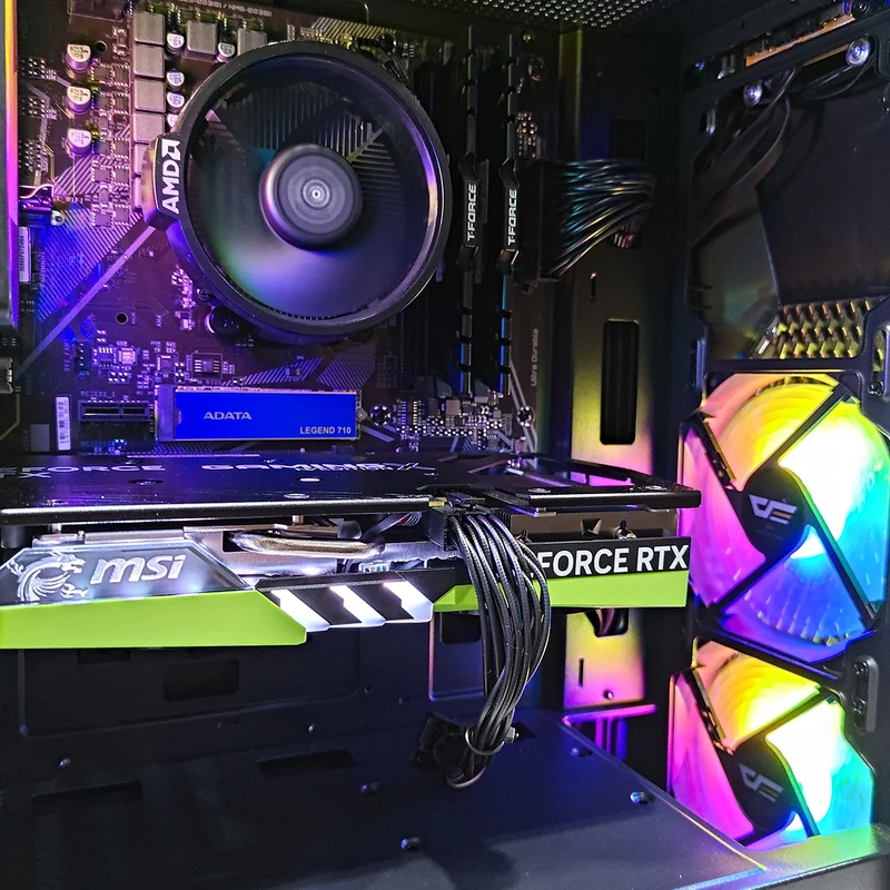 Alpha DK150 Black Desktop Gaming PC | AMD Ryzen 5 5500 | 16GB RAM | 512GB SSD | RTX 4060| Windows 11 Pro