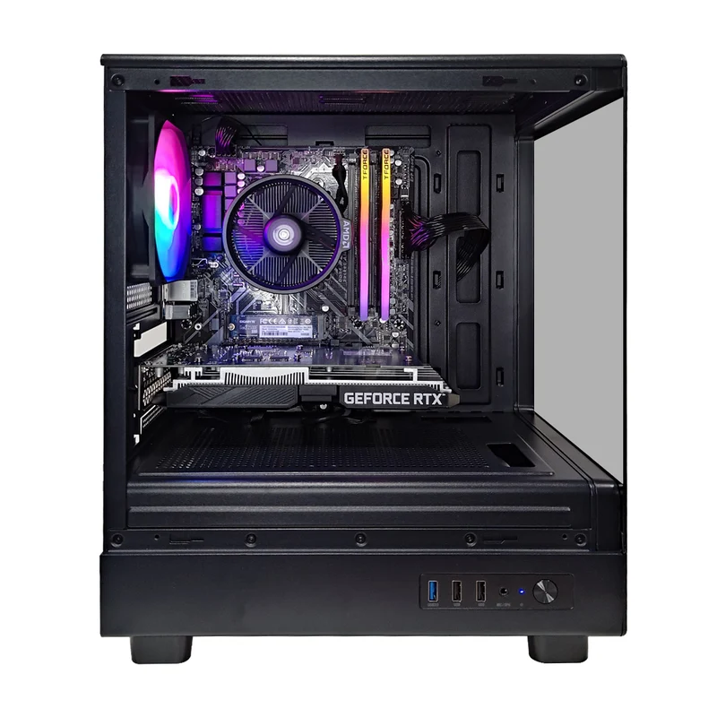 Alpha DB330M Black Desktop Gaming PC | AMD Ryzen 5 5500 | 16GB RAM | 500GB SSD | RTX 3050 | Windows 11 Pro
