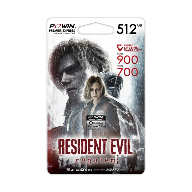 Powin microSD Express Card 512GB Resident Evil Requiem Special Edition for Nintendo Switch 2
