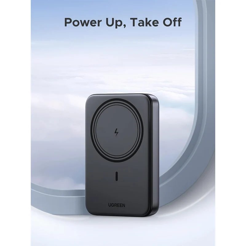 Ugreen 10000mAh Mini Magnetic Wireless 20W Power Bank (Space Gray, Beige)
