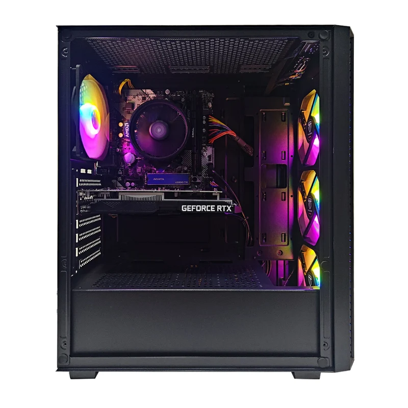 Alpha Breeze Black Desktop Gaming PC | AMD Ryzen 5 5600GT | 16GB RAM | 512GB SSD | RTX 3050 | Windows 11 Pro