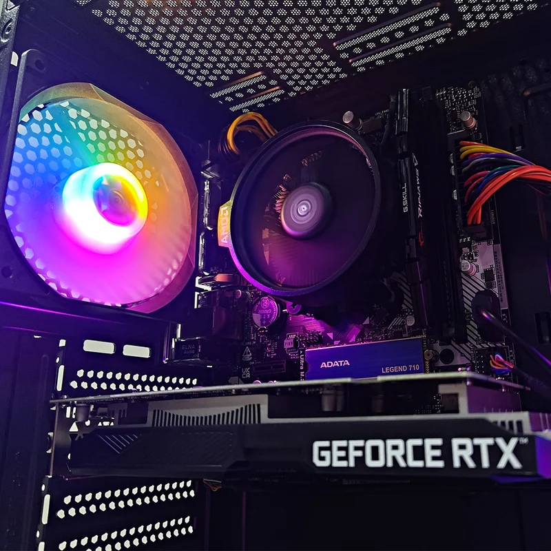 Alpha Breeze Black Desktop Gaming PC | AMD Ryzen 5 5600GT | 16GB RAM | 512GB SSD | RTX 3050 | Windows 11 Pro