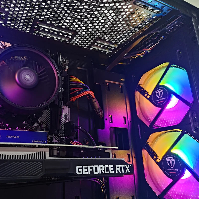 Alpha Breeze Black Desktop Gaming PC | AMD Ryzen 5 5600GT | 16GB RAM | 512GB SSD | RTX 3050 | Windows 11 Pro