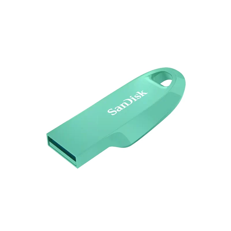 SanDisk Ultra Curve USB 3.2 Gen 1 Flash Drive - 128GB (Mint, Indian Blue, Black)