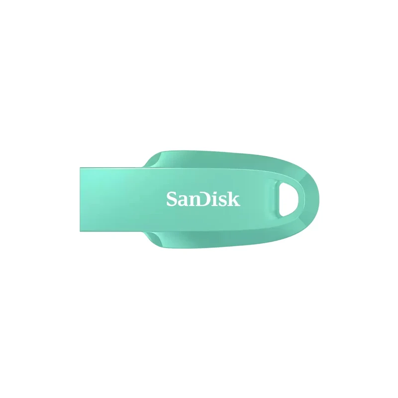 SanDisk Ultra Curve USB 3.2 Gen 1 Flash Drive - 64GB (Mint, Indian Blue, Black)