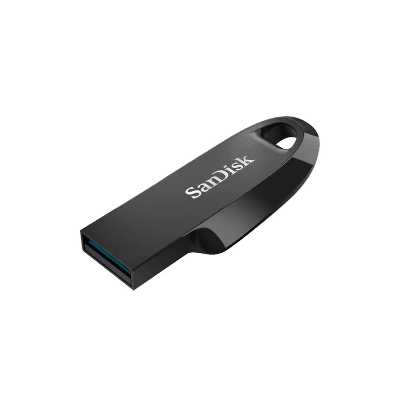 SanDisk Ultra Curve USB 3.2 Gen 1 Flash Drive - 64GB (Mint, Indian Blue, Black)