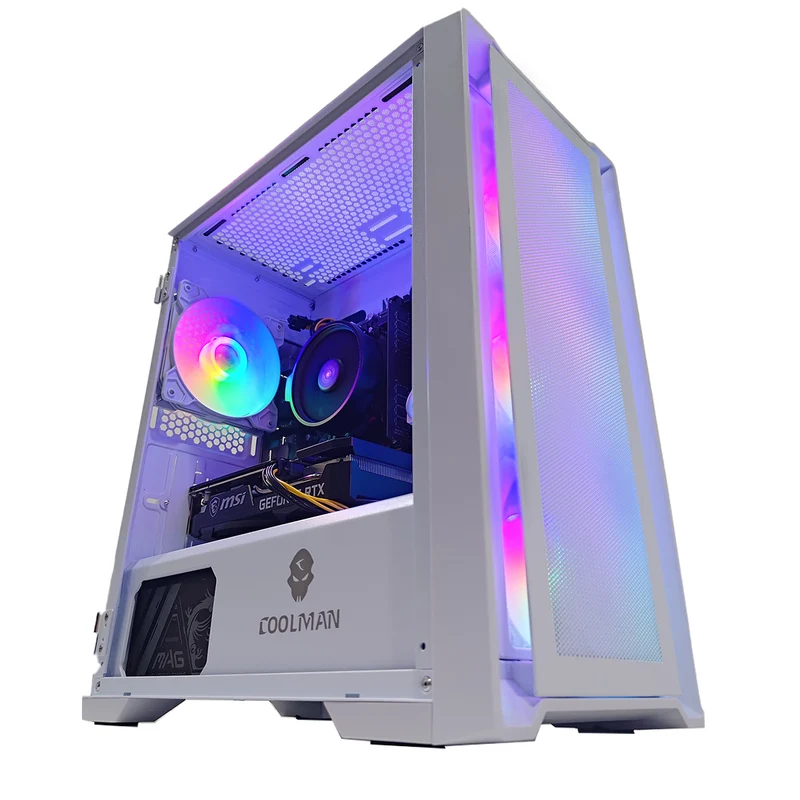 Alpha Ruby White Desktop Gaming PC | AMD Ryzen 5 5500GT | 16GB RAM | 512GB SSD | RTX 3050 | Windows 11 Pro
