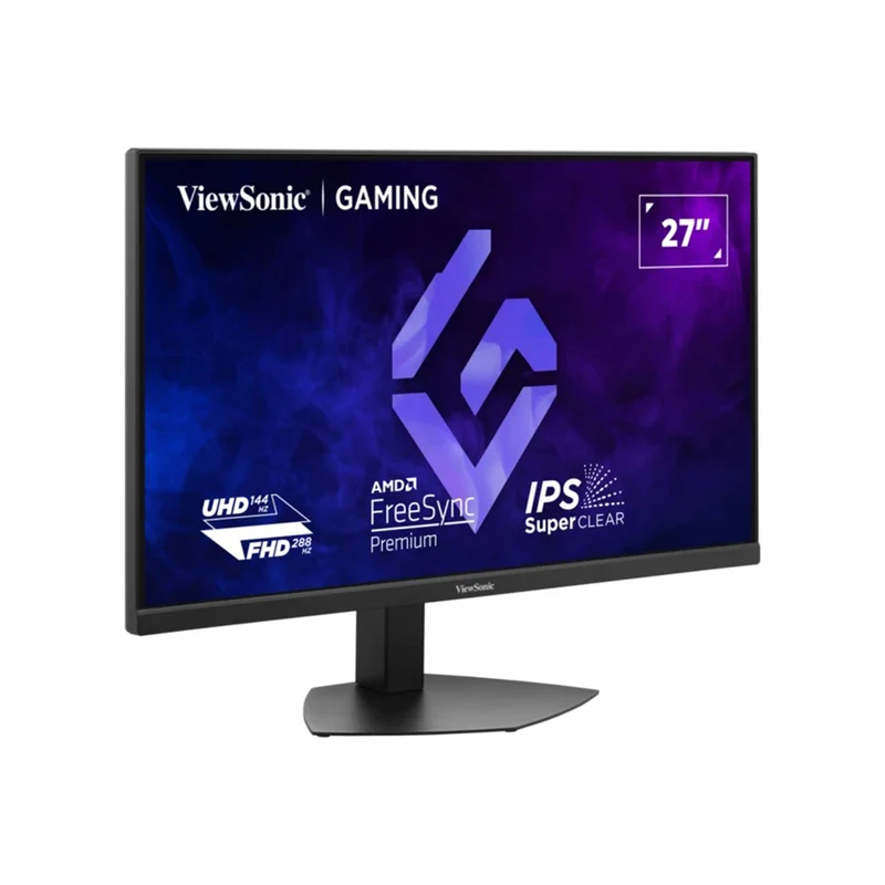 ViewSonic XG2730D-4K 27" Dual Mode UHD 144Hz/ FHD 288Hz 1ms MPRT SuperClear IPS Esports Gaming Monitor with Height/ Tilt/ Pivot Adjustment