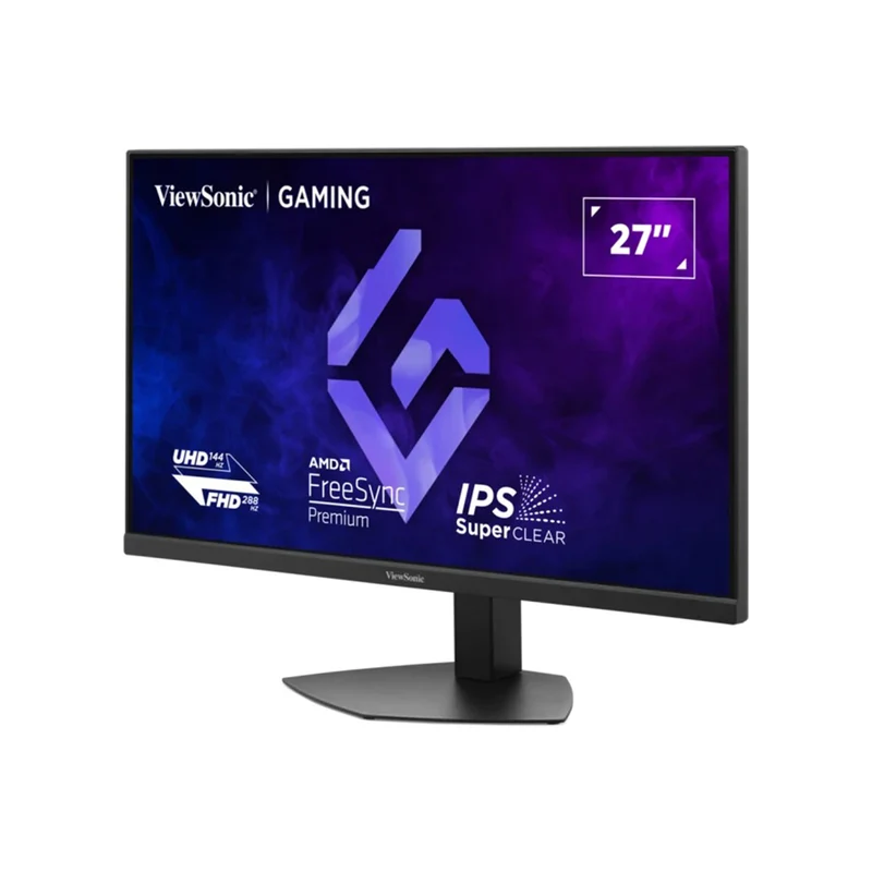 ViewSonic XG2730D-4K 27" Dual Mode UHD 144Hz/ FHD 288Hz 1ms MPRT SuperClear IPS Esports Gaming Monitor with Height/ Tilt/ Pivot Adjustment