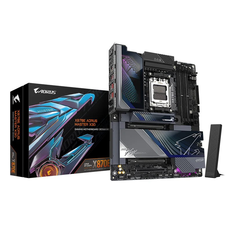 Gigabyte X870E Aorus Master X3D DDR5 AMD Gaming Motherboard