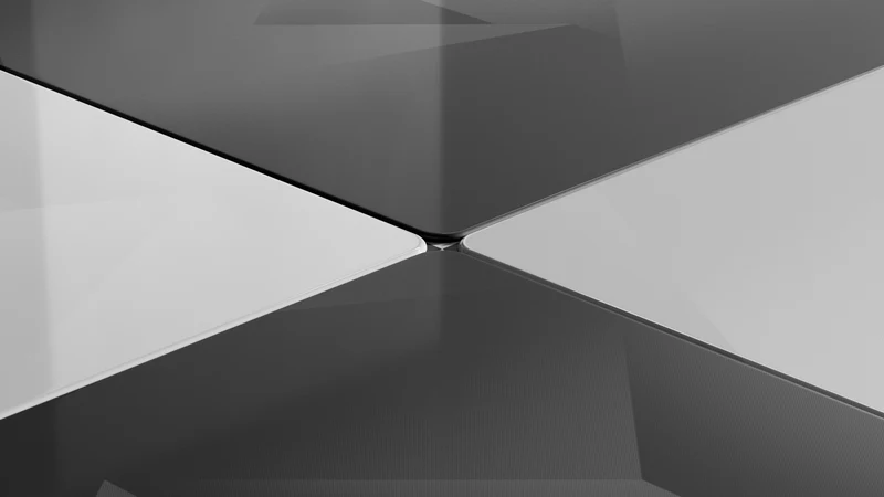 GLSSWRKS Polarity Series Glass Mousepad (Large, XLarge) (Black)