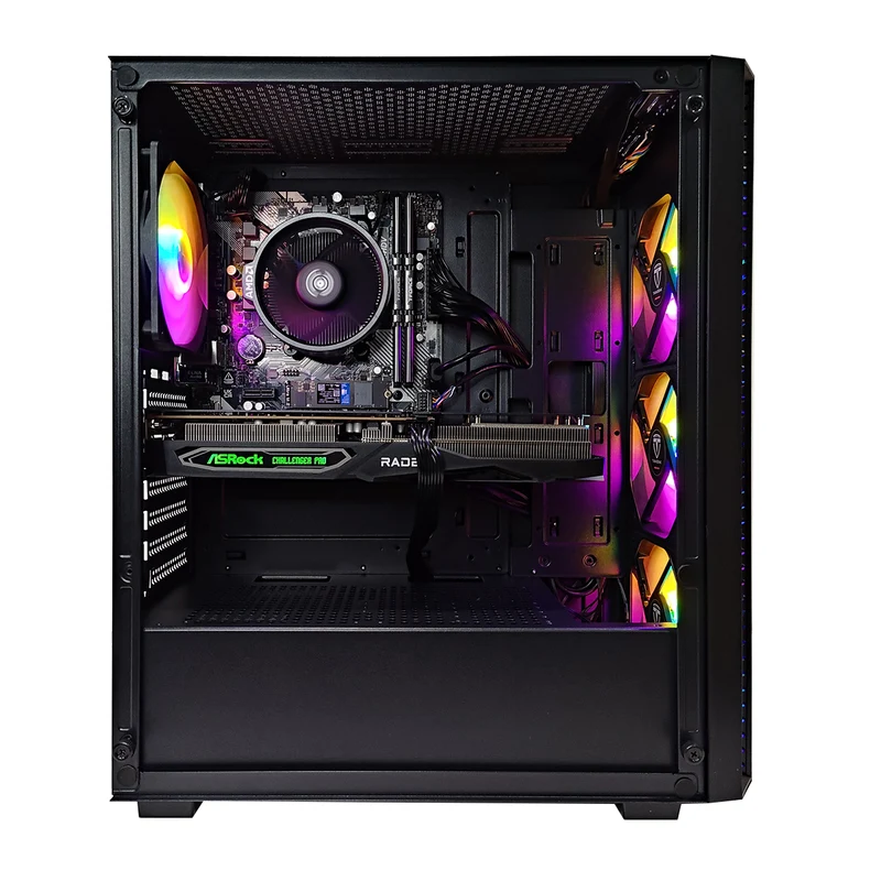 Alpha Breeze Black Desktop Gaming PC | AMD Ryzen 5 5600 | 16GB RAM | 500GB SSD | RX 7600 | Windows 11 Pro