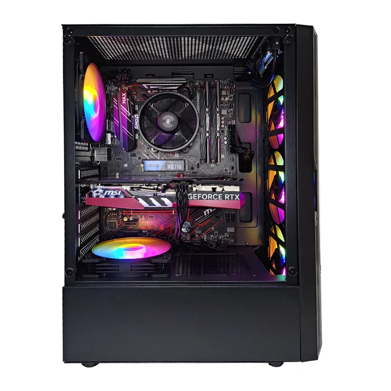 Alpha AX20 Black Gaming PC | AMD Ryzen 5 5500 | 16GB RAM | 500GB SSD | RTX 4060 | Windows 11 Pro
