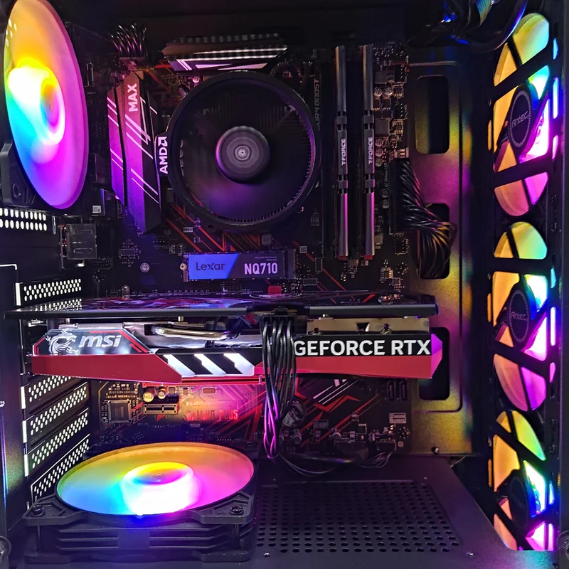 Alpha AX20 Black Gaming PC | AMD Ryzen 5 5500 | 16GB RAM | 500GB SSD | RTX 4060 | Windows 11 Pro