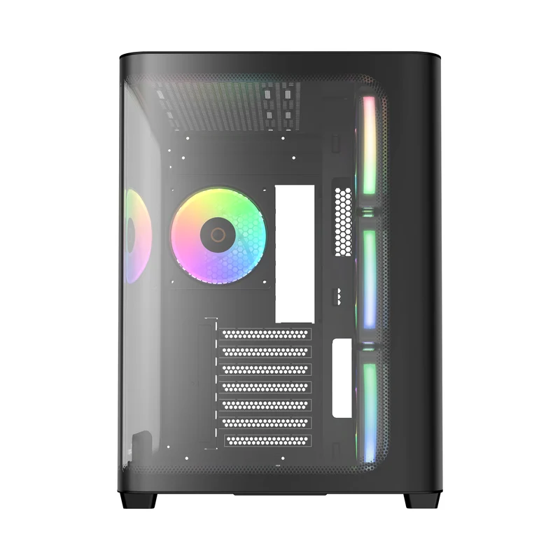 Ocypus Iota C70 Curve ARGB Digital Mid-Tower PC Case (Black, White)