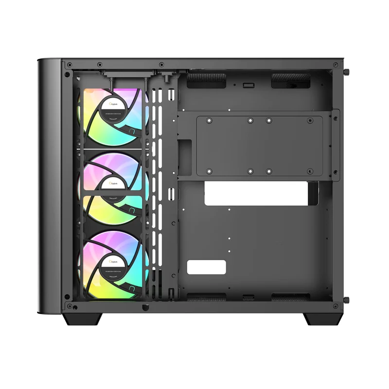 Ocypus Iota C70 Curve ARGB Digital Mid-Tower PC Case (Black, White)