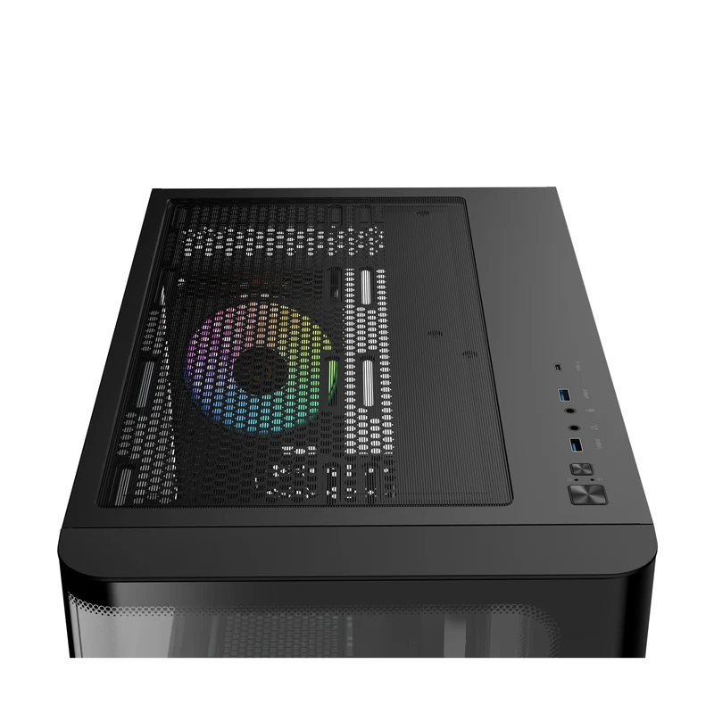 Ocypus Iota C70 Curve ARGB Digital Mid-Tower PC Case (Black, White)