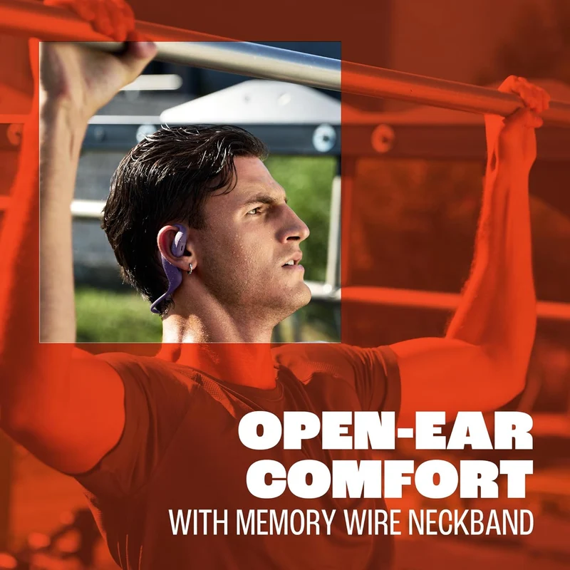 JBL Endurance Pace Open-Ear Wireless Neckband Earphone (Black/Green, White, Black)