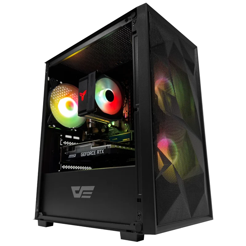 Alpha M305 Mesh Black Desktop Gaming PC | AMD Ryzen 5 5600 | 16GB RAM | 512GB SSD | RTX 3050 | Windows 11 Pro