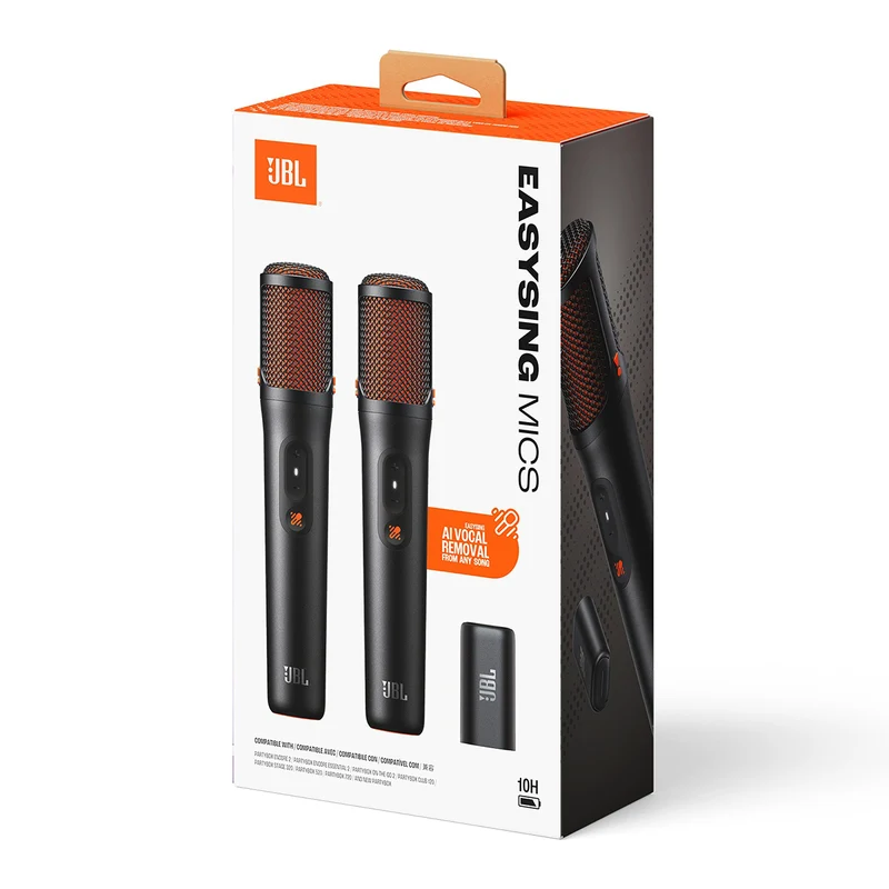 JBL EasySing Mics - 2 Wireless AI-Powered