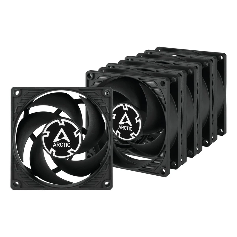 Arctic P8 80mm 5-Pack Fan (Black) (ACFAN00153A)
