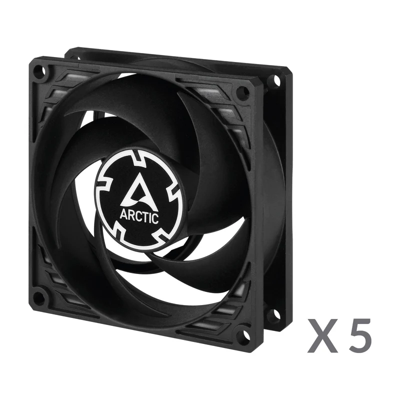 Arctic P8 80mm 5-Pack Fan (Black) (ACFAN00153A)
