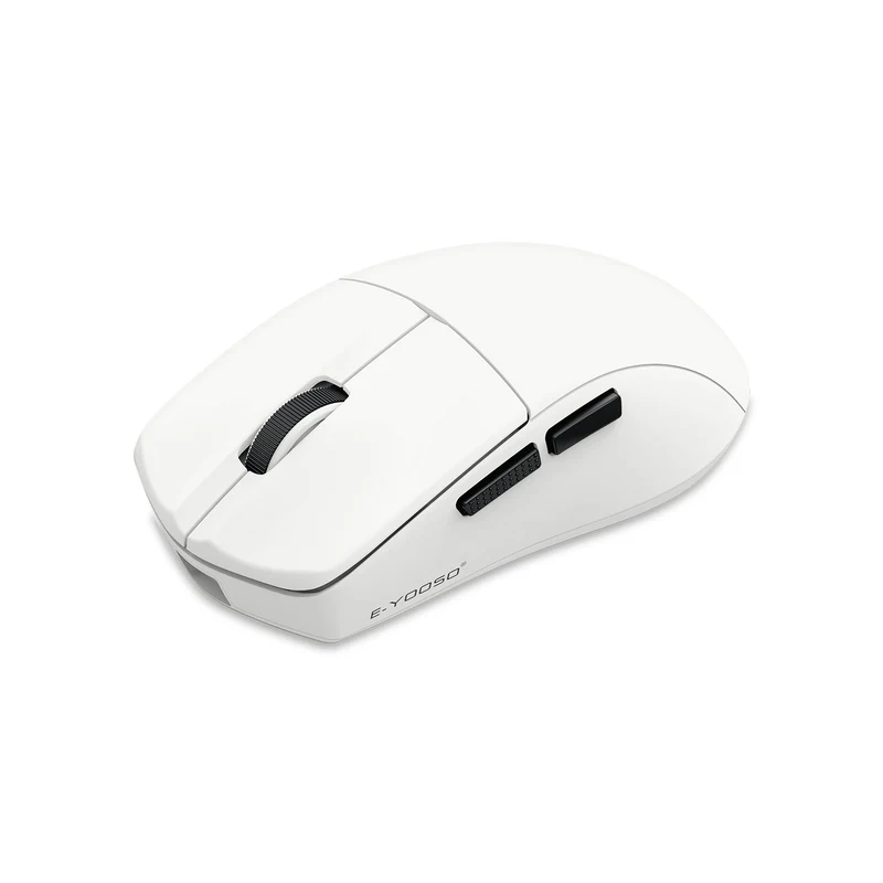 E-Yooso X-44 Pro+ Lightweight Tri-Mode Gaming Mouse (Black, White)