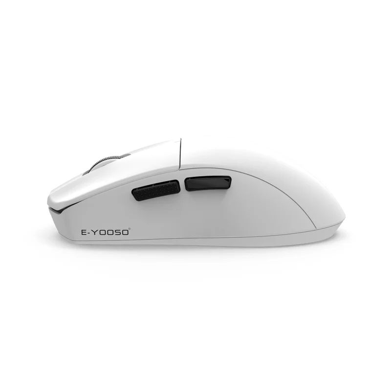 E-Yooso X-44 Pro+ Lightweight Tri-Mode Gaming Mouse (Black, White)