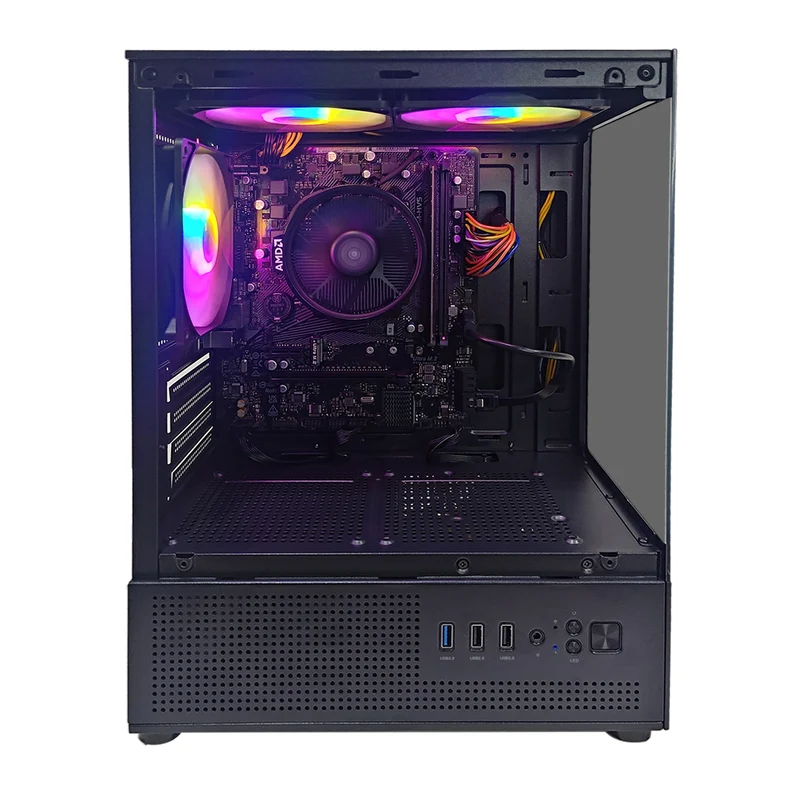 Alpha Lite Tyro Black Desktop Gaming PC | AMD Ryzen 5 3400G | 8GB RAM | 512GB SSD | Integrated GPU | Windows 11 Pro
