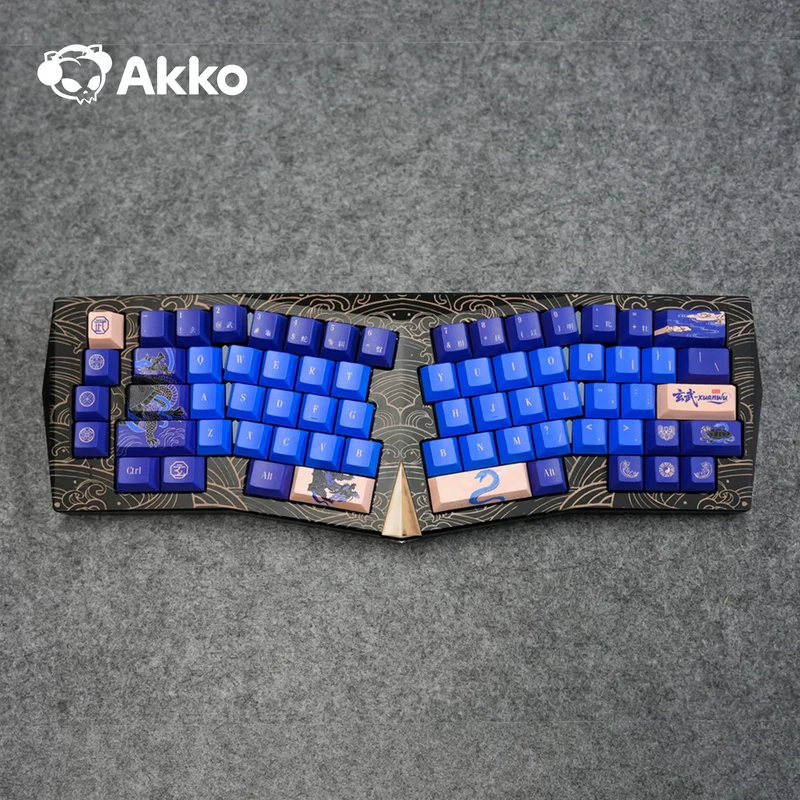 Akko Year of Snake Armor Aluminum Case Alice Side RGB Multi-Mode Hot-Swappable Keyboard (Xuanwu) (Akko Cobras Switch) (03G-03K-03M-03P-03Y-04C-04D)