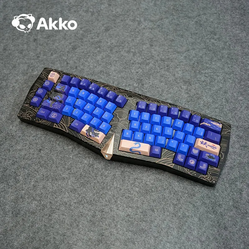Akko Year of Snake Armor Aluminum Case Alice Side RGB Multi-Mode Hot-Swappable Keyboard (Xuanwu) (Akko Cobras Switch) (03G-03K-03M-03P-03Y-04C-04D)