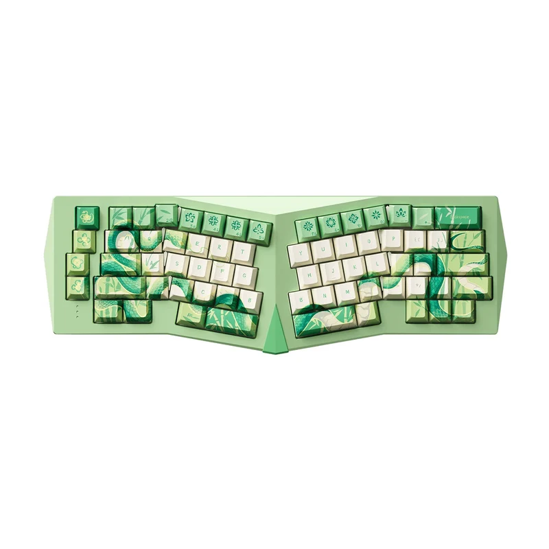 Akko Year of Snake Armor Aluminum Case Alice Side RGB Multi-Mode Hot-Swappable Keyboard (Green Snake) (Akko Cobras Switch) (03J-03K-03L-03P-03S-04A-04D)