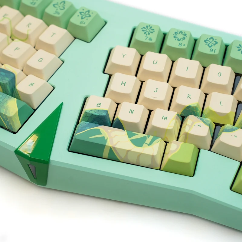 Akko Year of Snake Armor Aluminum Case Alice Side RGB Multi-Mode Hot-Swappable Keyboard (Green Snake) (Akko Cobras Switch) (03J-03K-03L-03P-03S-04A-04D)