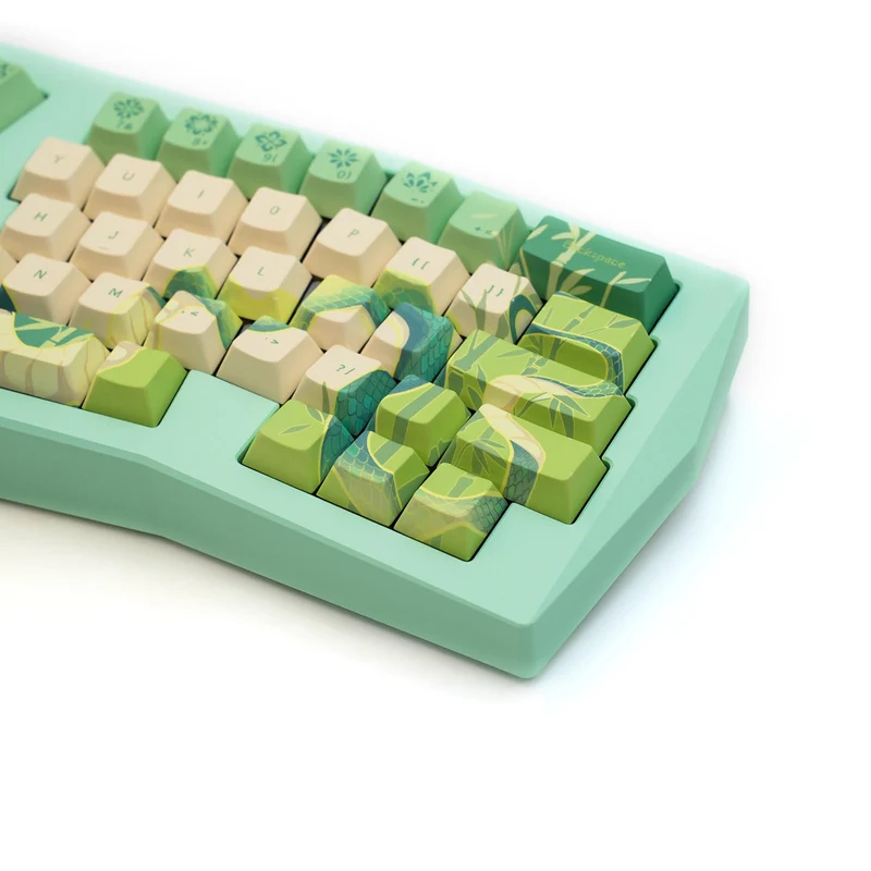 Akko Year of Snake Armor Aluminum Case Alice Side RGB Multi-Mode Hot-Swappable Keyboard (Green Snake) (Akko Cobras Switch) (03J-03K-03L-03P-03S-04A-04D)