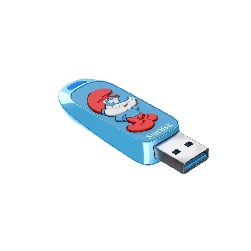Sandisk Smurfs 128GB USB 3.2 Gen 1 Type-A 130MB/s Read USB Flash Drive (Papa Smurf Ed.)