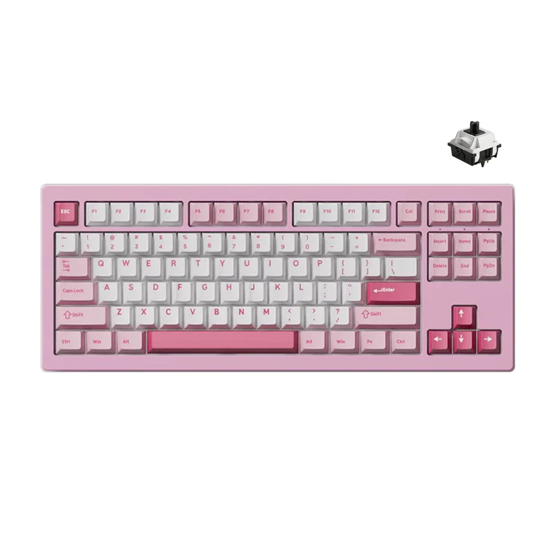 Akko 5087 V3 Prunus Lannesiana Multi-Mode RGB Hot-Swappable Mechanical Keyboard (Akko V3 Piano Pro Switch) (018-019-022-037-020)