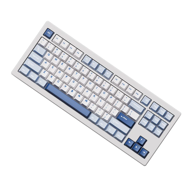 Akko 5087 V3 Glacier Multi-Mode RGB Hot-Swappable Mechanical Keyboard (Akko V3 Piano Pro Switch) (017-019-024-037-020)